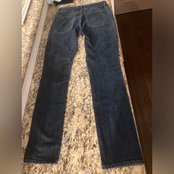 Anne Taylor Loft high waist skinny jeans legging. Dark blue jeans. - Picture 5 of 6